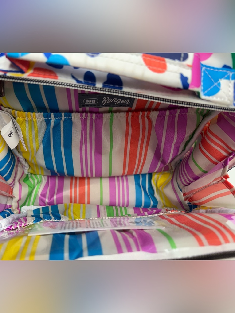 EUC Lug Wildflower Brights RANGER Crossbody Top Handle Floral Bag - Picture 3 of 3